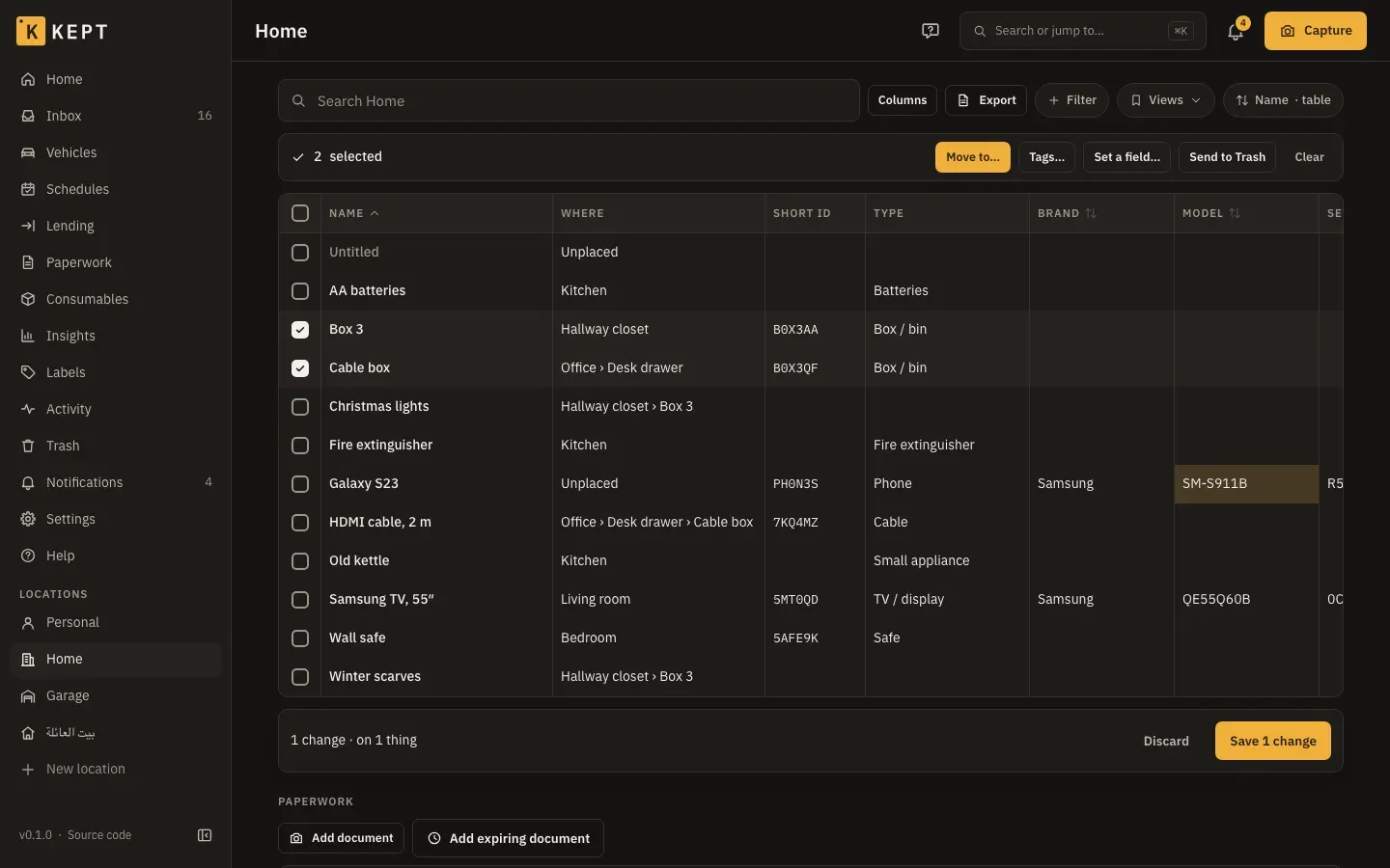 The same table in the dark theme